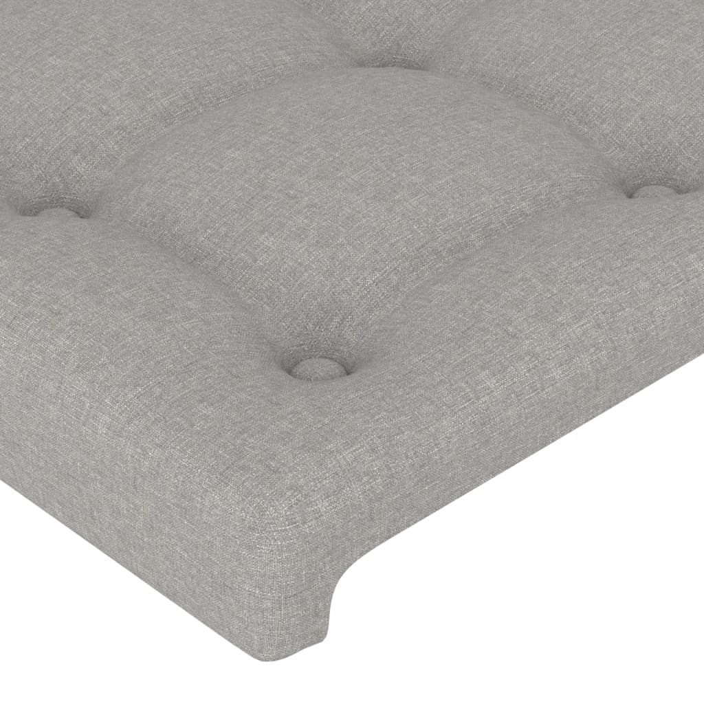 Hoofdbord LED 103x16x78/88 cm stof lichtgrijs is nu te koop bij PeponiXL, paradijselijk wonen!