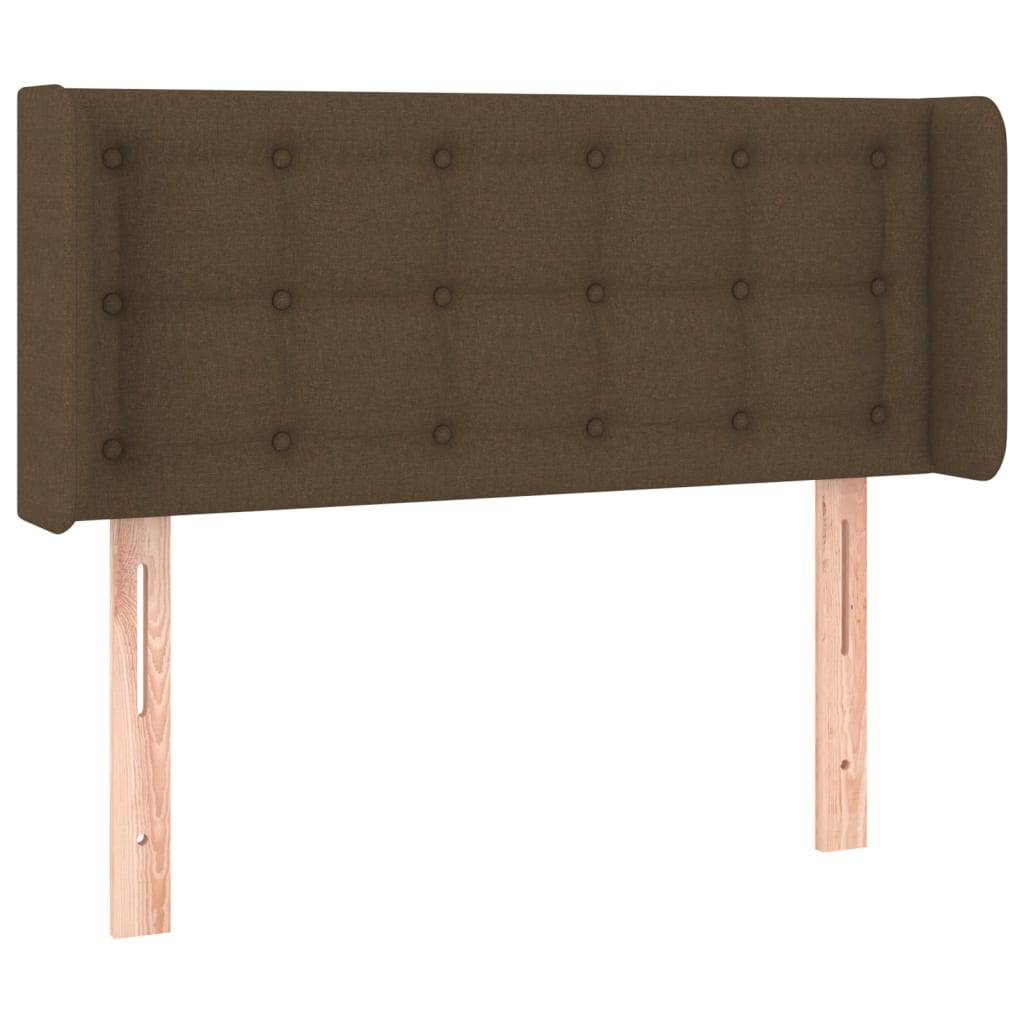 Hoofdbord LED 103x16x78/88 cm stof donkerbruin is nu te koop bij PeponiXL, paradijselijk wonen!