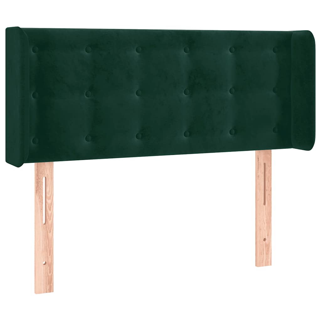 Hoofdbord LED 93x16x78/88 cm fluweel donkergroen is nu te koop bij PeponiXL, paradijselijk wonen!
