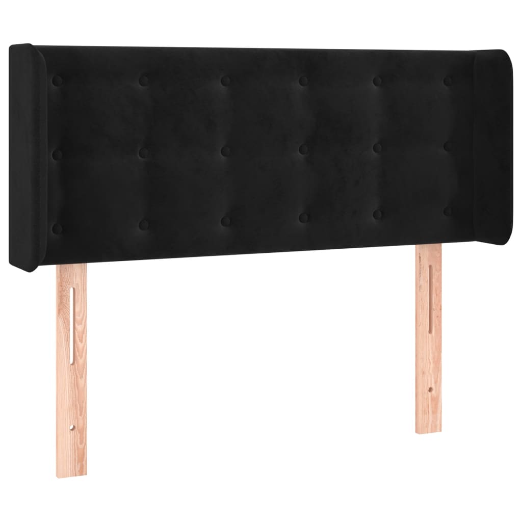 Hoofdbord LED 103x16x78/88 cm fluweel zwart is nu te koop bij PeponiXL, paradijselijk wonen!