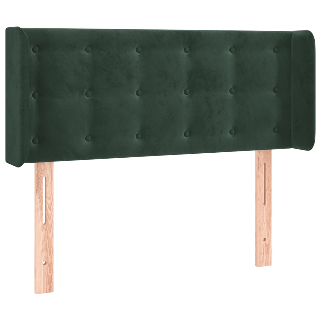 Hoofdbord LED 103x16x78/88 cm fluweel donkergroen is nu te koop bij PeponiXL, paradijselijk wonen!