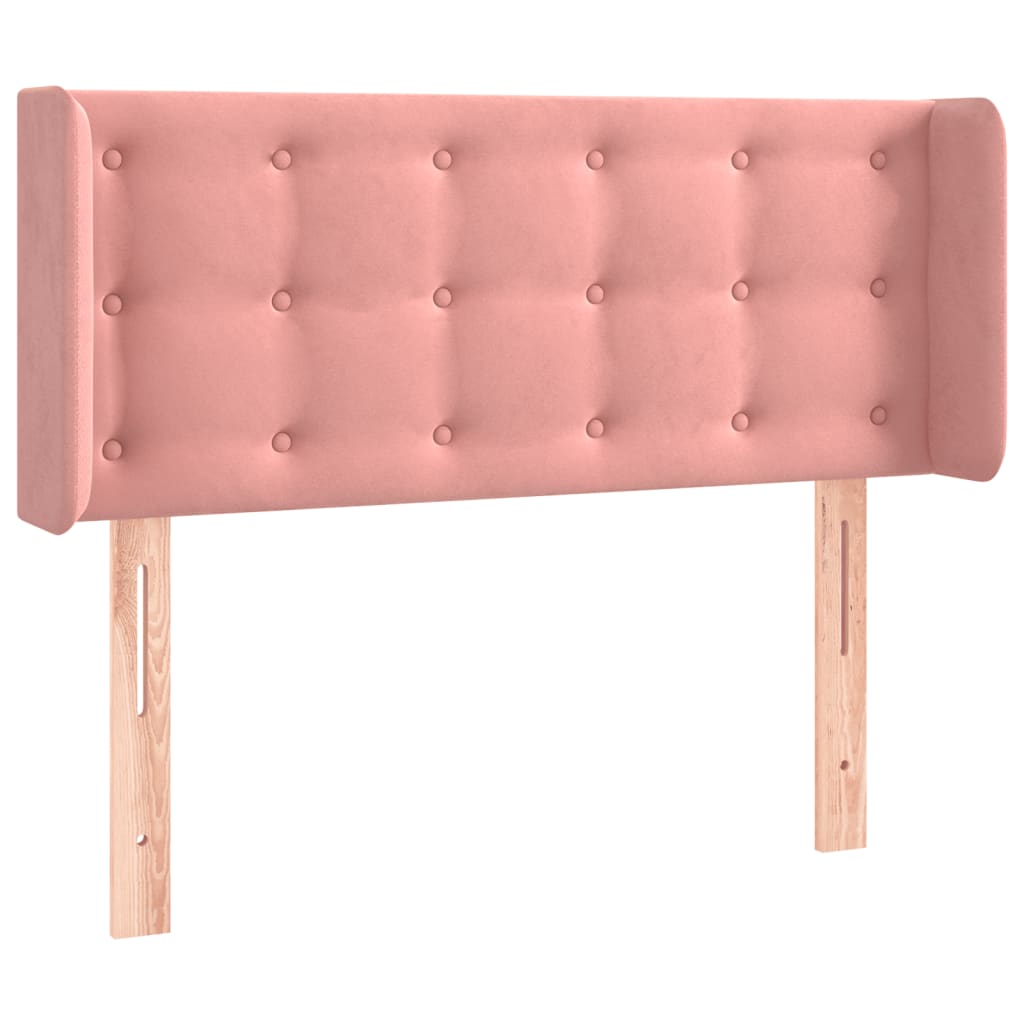 Hoofdbord LED 103x16x78/88 cm fluweel roze is nu te koop bij PeponiXL, paradijselijk wonen!