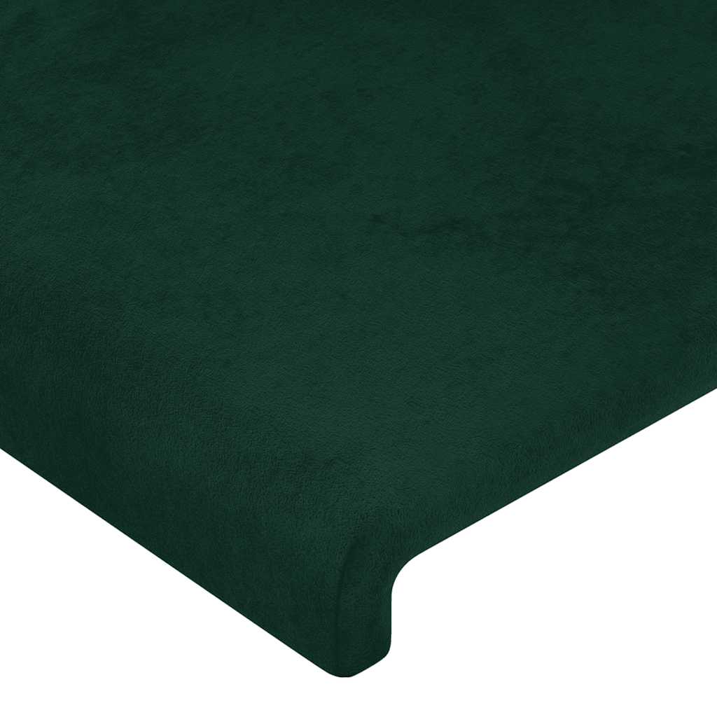 Hoofdbord LED 83x16x118/128 cm fluweel donkergroen is nu te koop bij PeponiXL, paradijselijk wonen!