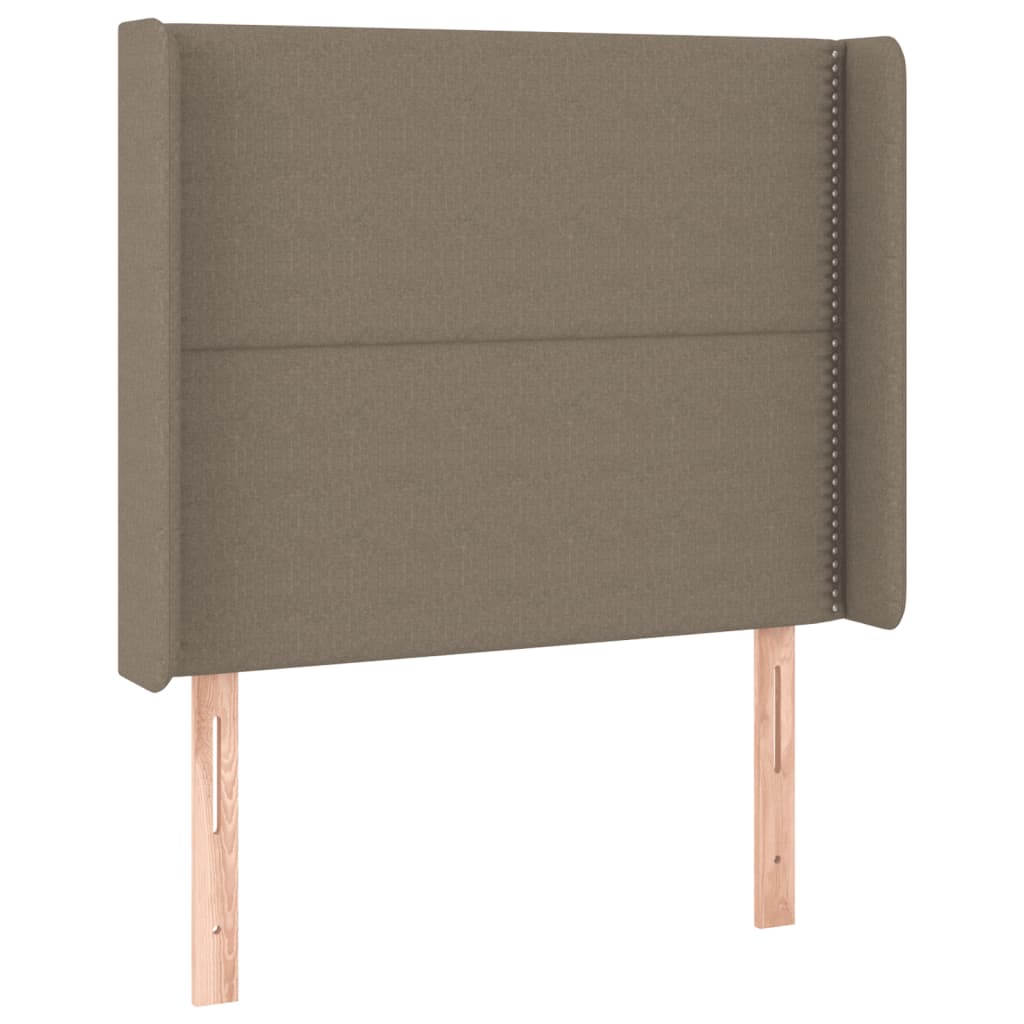 Hoofdbord LED 103x16x118/128 cm stof taupe is nu te koop bij PeponiXL, paradijselijk wonen!