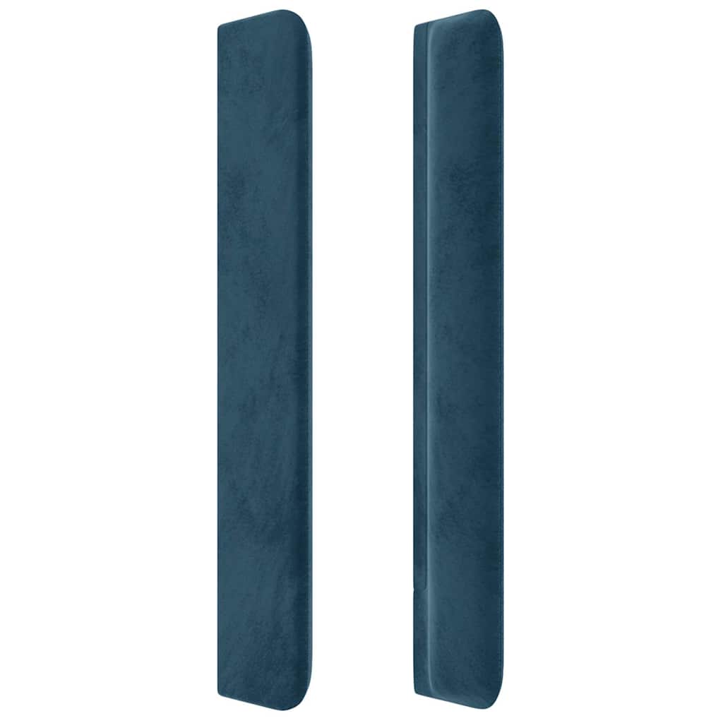 Hoofdbord LED 83x16x118/128 cm fluweel donkerblauw is nu te koop bij PeponiXL, paradijselijk wonen!