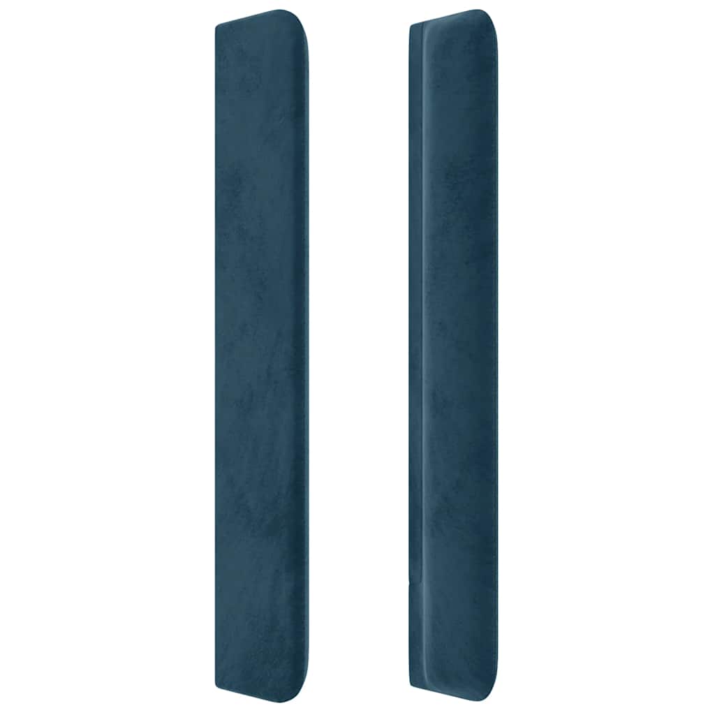 Hoofdbord LED 103x16x118/128 cm fluweel donkerblauw is nu te koop bij PeponiXL, paradijselijk wonen!