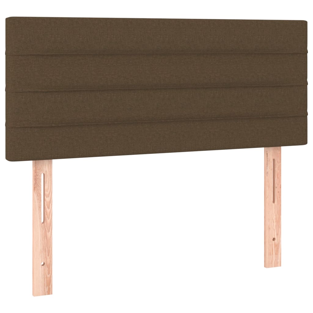 Boxspring met matras stof donkerbruin 80x200 cm is nu te koop bij PeponiXL, paradijselijk wonen!