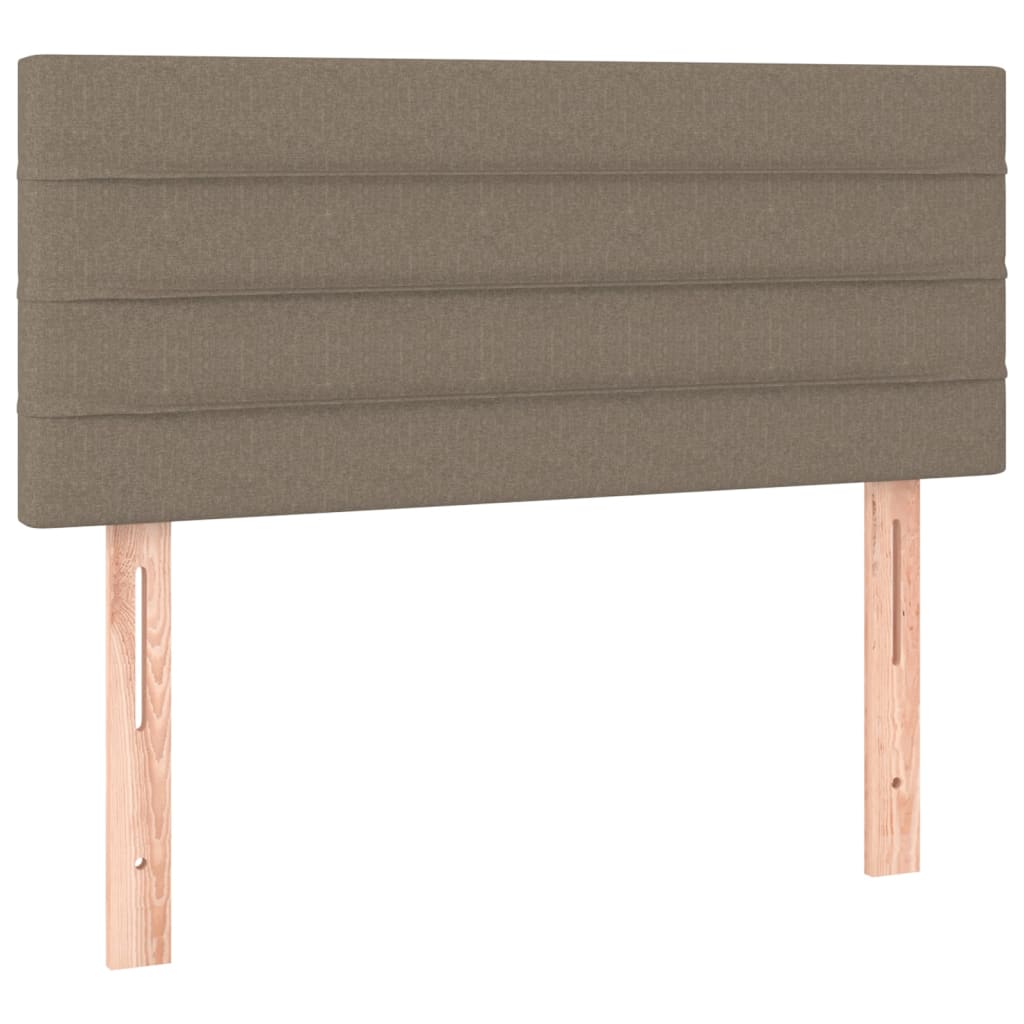 Boxspring met matras stof taupe 90x200 cm is nu te koop bij PeponiXL, paradijselijk wonen!