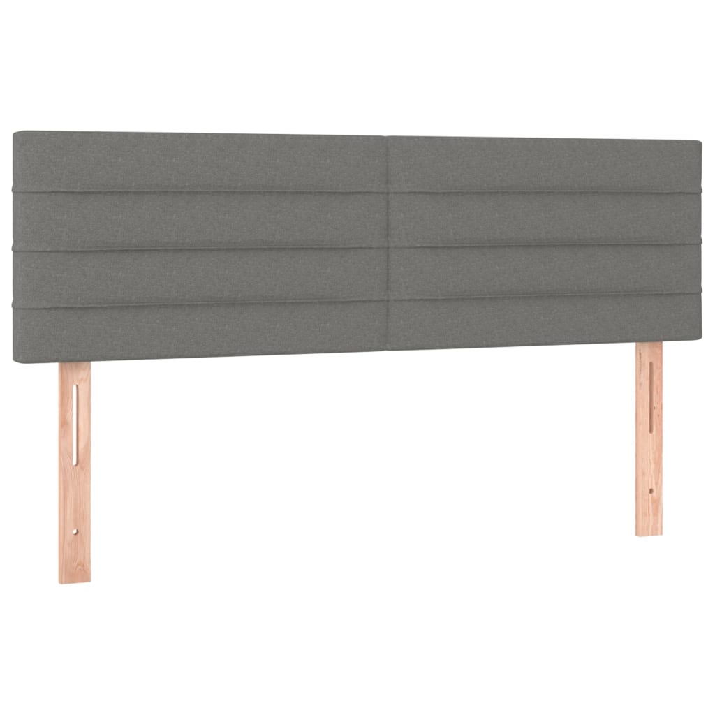 Boxspring met matras stof donkergrijs 140x190 cm is nu te koop bij PeponiXL, paradijselijk wonen!