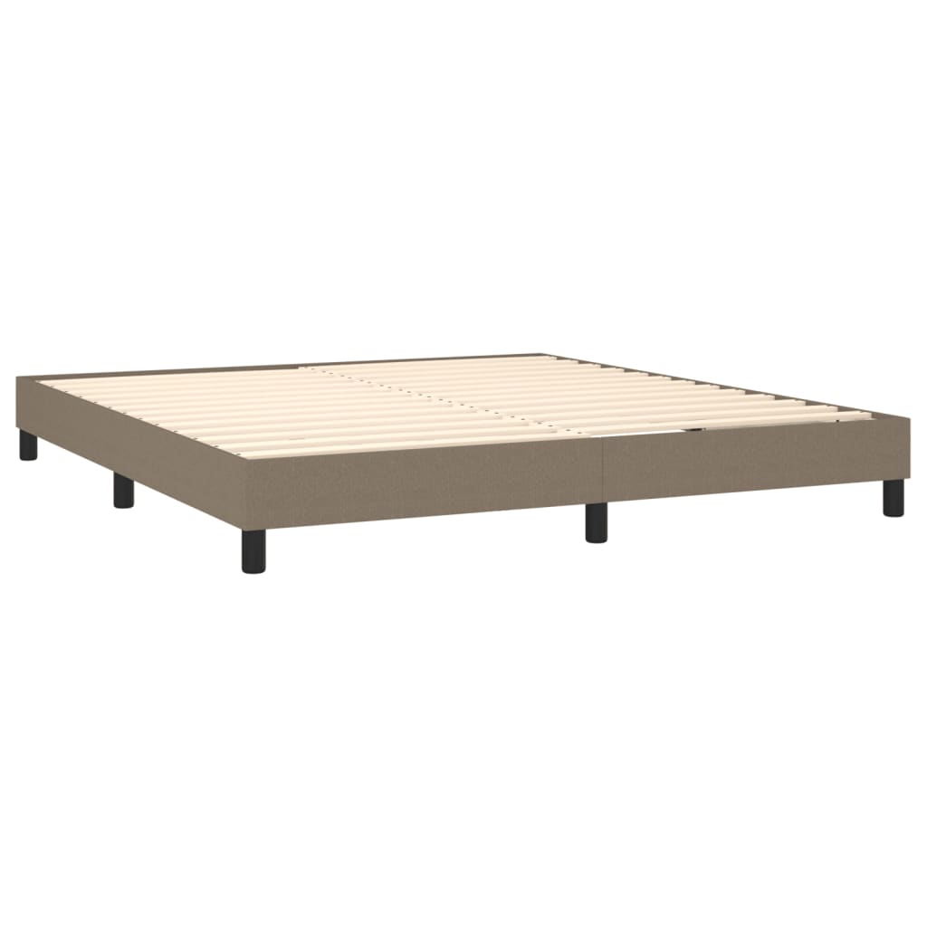 Boxspring met matras stof taupe 180x200 cm is nu te koop bij PeponiXL, paradijselijk wonen!