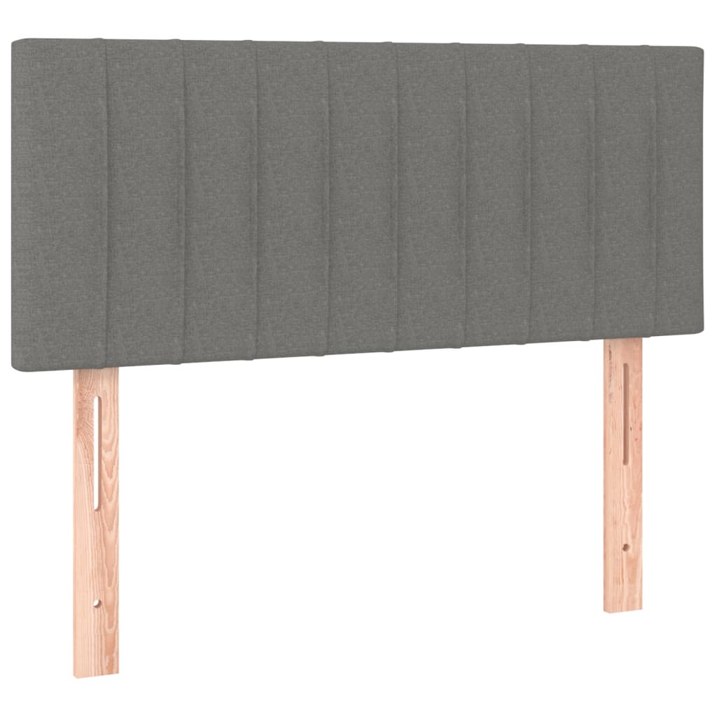 Boxspring met matras stof donkergrijs 90x190 cm is nu te koop bij PeponiXL, paradijselijk wonen!