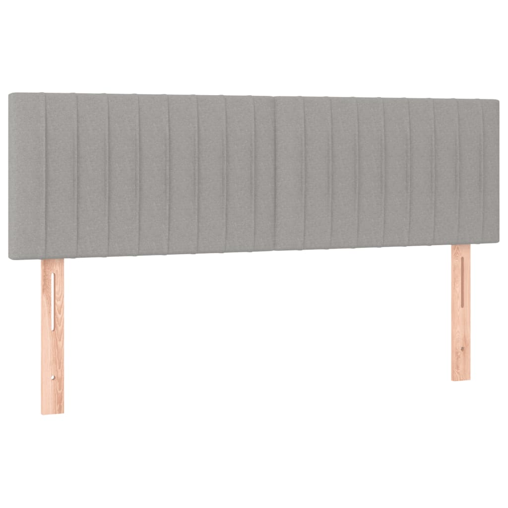 Boxspring met matras stof lichtgrijs 140x190 cm is nu te koop bij PeponiXL, paradijselijk wonen!