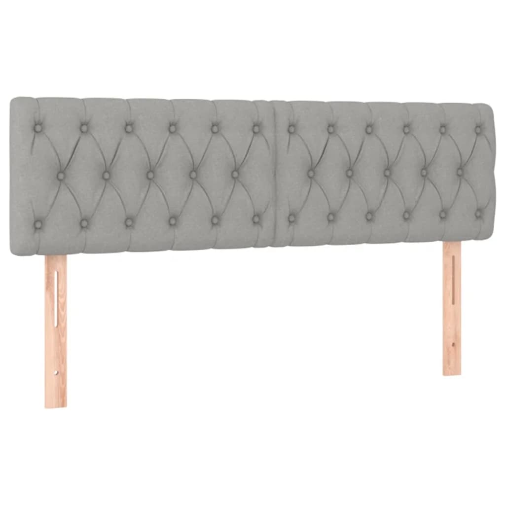 Boxspring met matras stof lichtgrijs 140x190 cm is nu te koop bij PeponiXL, paradijselijk wonen!