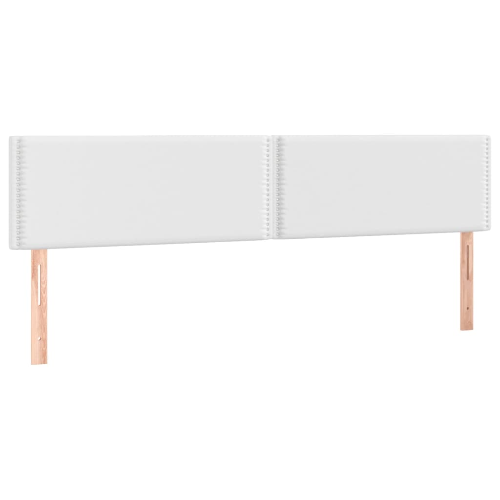 Boxspring met matras kunstleer wit 200x200 cm is nu te koop bij PeponiXL, paradijselijk wonen!