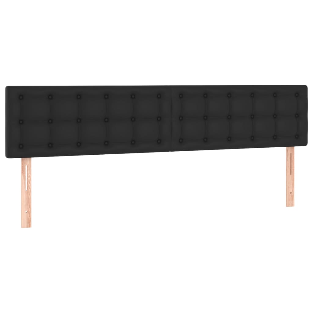 Boxspring met matras kunstleer zwart 180x200 cm is nu te koop bij PeponiXL, paradijselijk wonen!