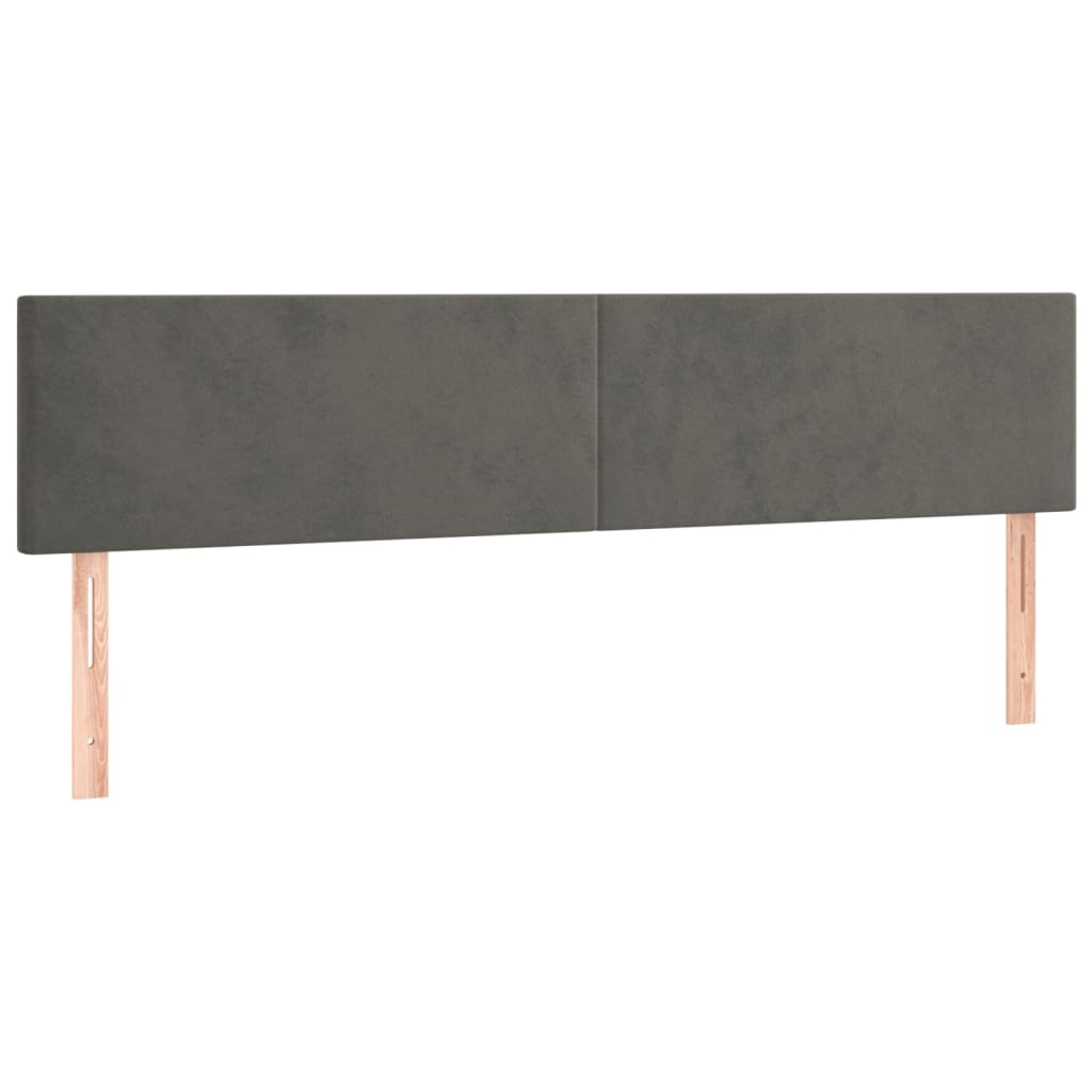 Boxspring met matras fluweel donkergrijs 180x200 cm is nu te koop bij PeponiXL, paradijselijk wonen!