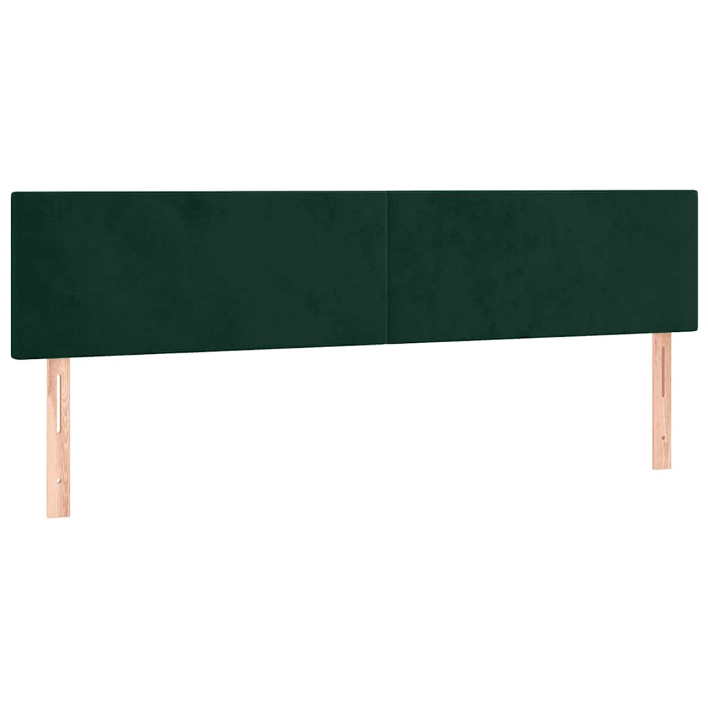 Boxspring met matras fluweel donkergroen 200x200 cm is nu te koop bij PeponiXL, paradijselijk wonen!