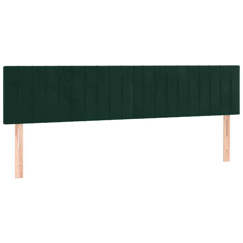 Boxspring met matras fluweel donkergroen 180x200 cm is nu te koop bij PeponiXL, paradijselijk wonen!