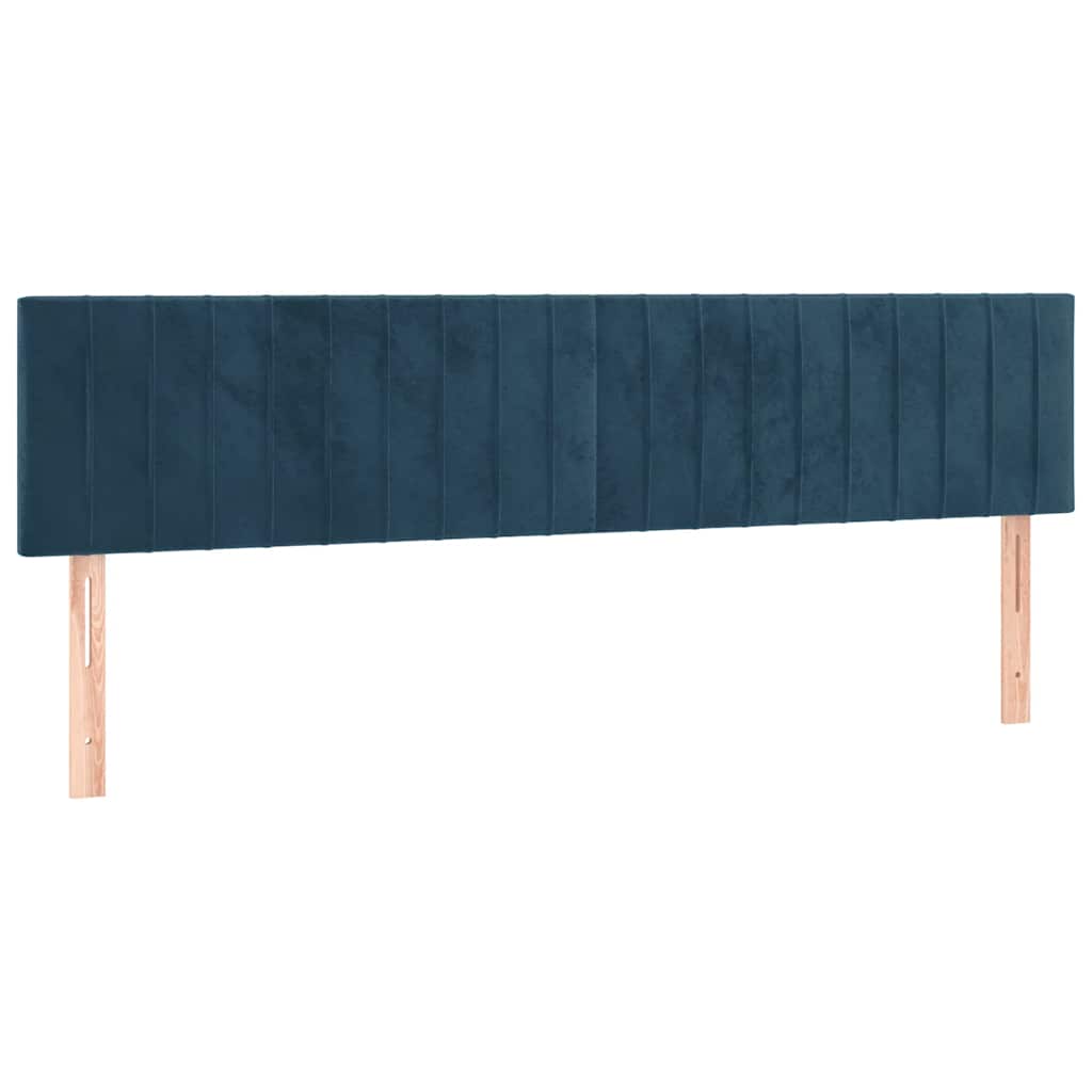 Boxspring met matras fluweel donkerblauw 200x200 cm is nu te koop bij PeponiXL, paradijselijk wonen!