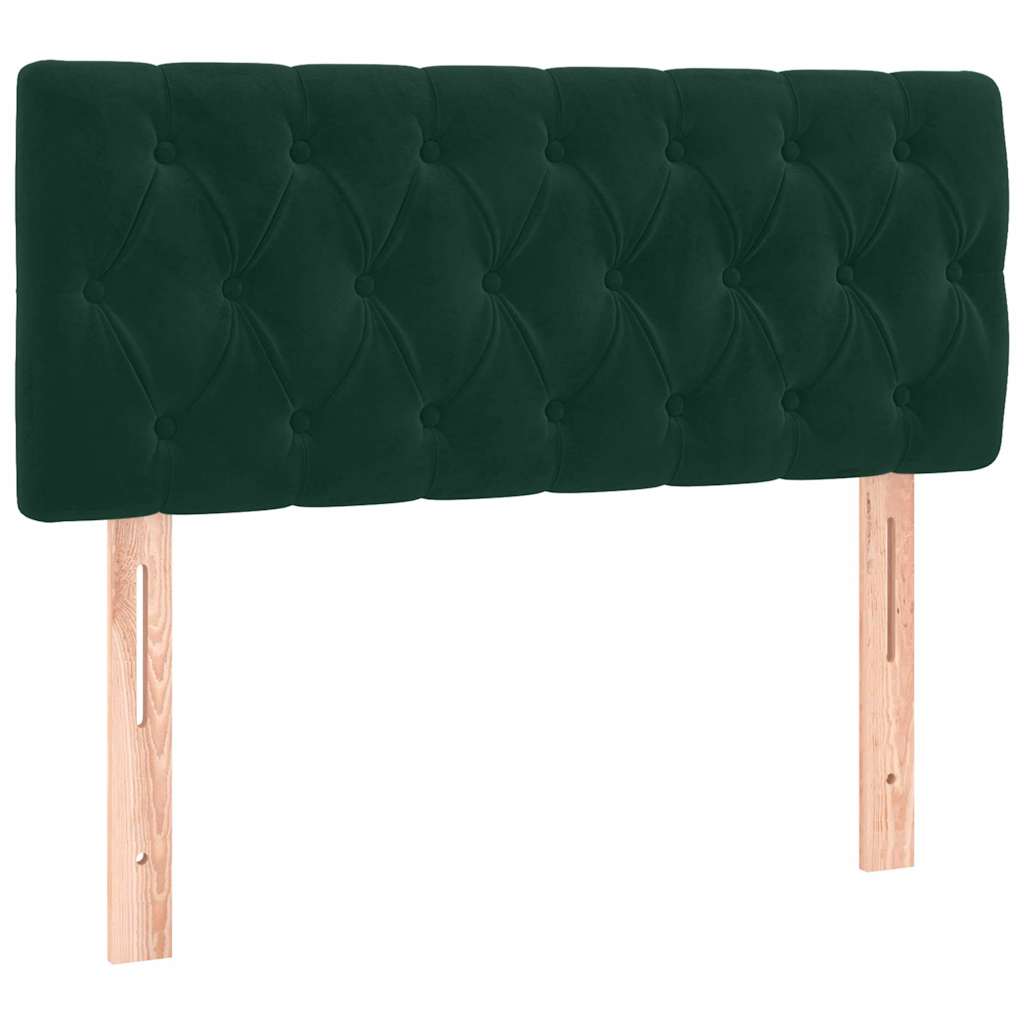 Boxspring met matras fluweel donkergroen 100x200 cm is nu te koop bij PeponiXL, paradijselijk wonen!