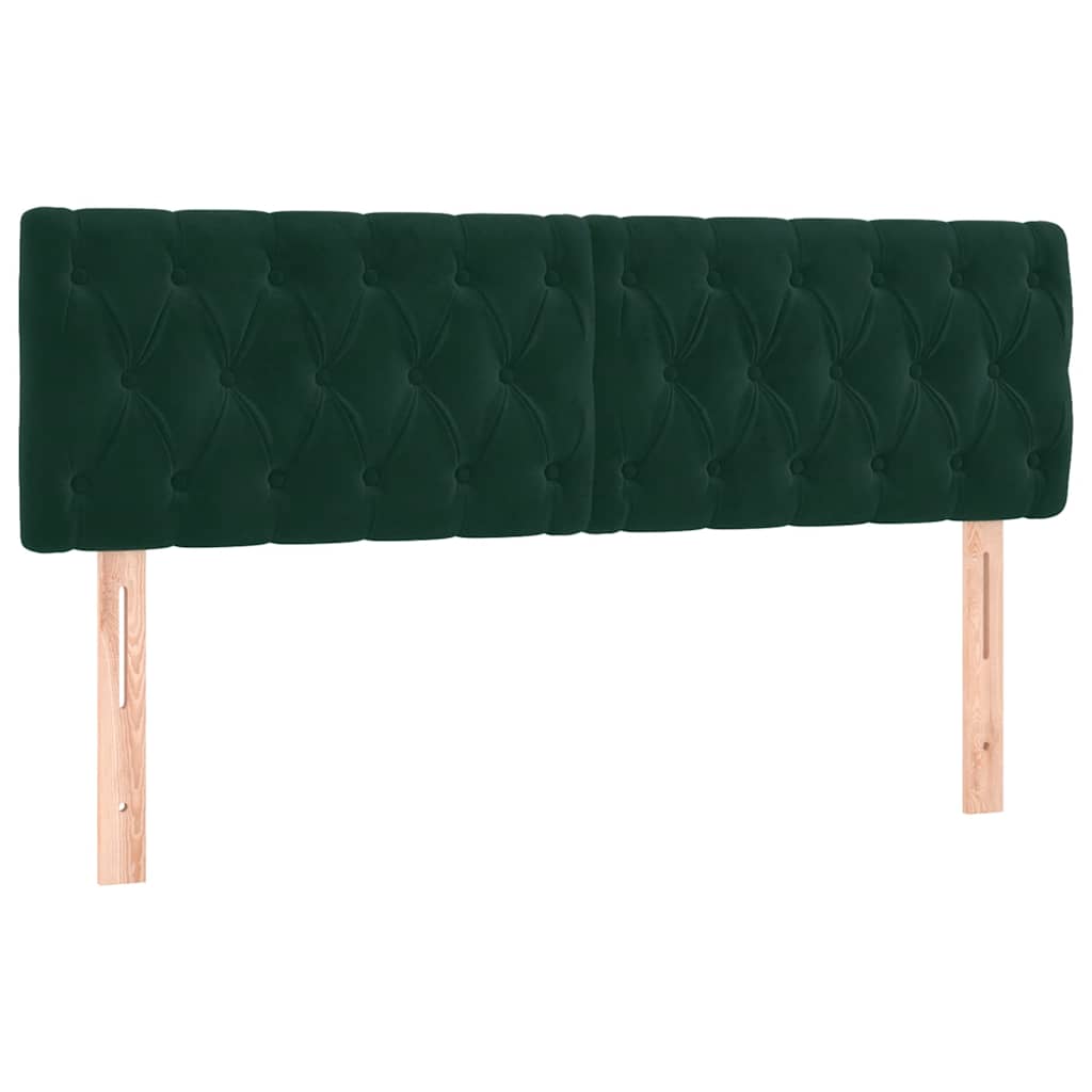 Boxspring met matras fluweel donkergroen 160x200 cm is nu te koop bij PeponiXL, paradijselijk wonen!