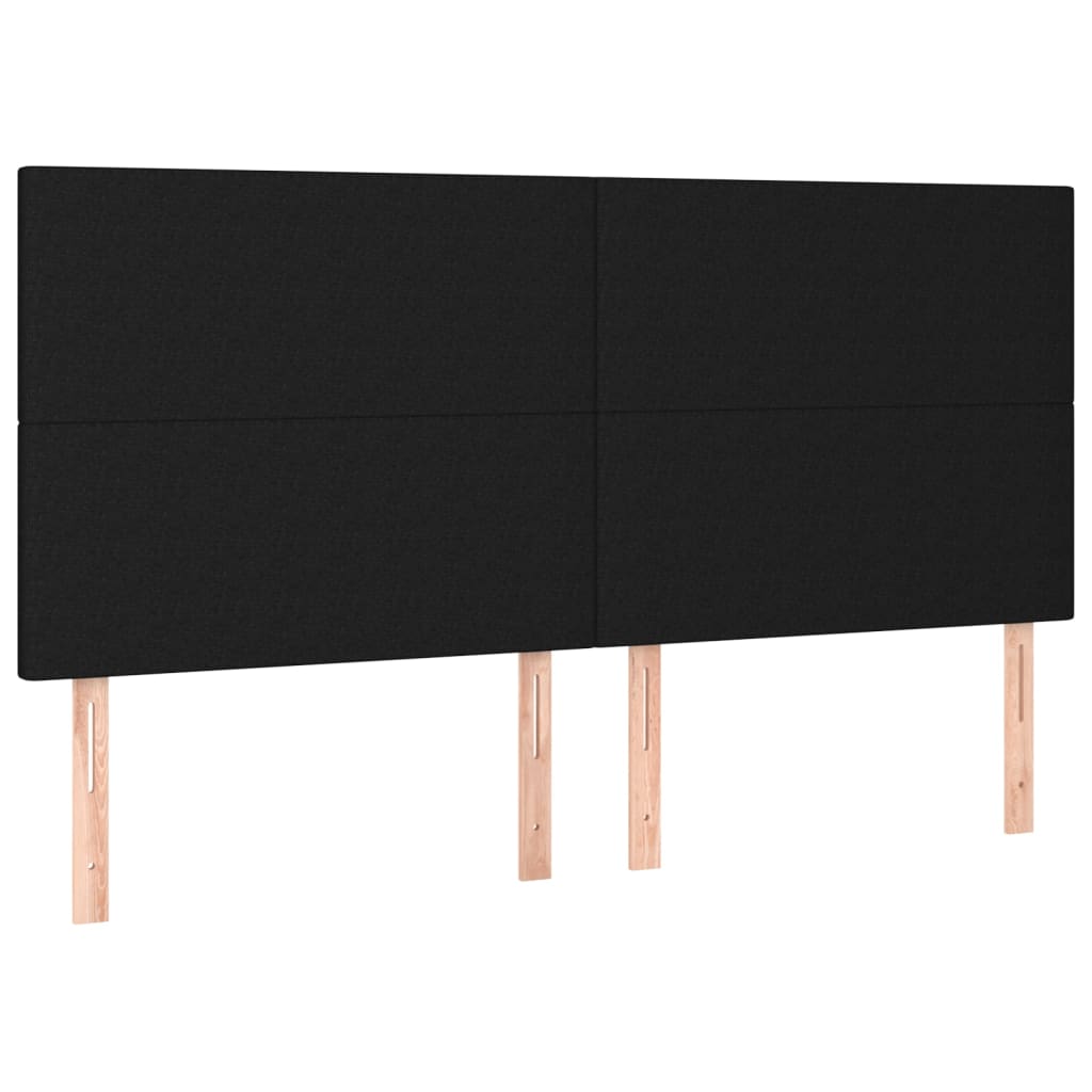 Boxspring met matras stof zwart 160x200 cm is nu te koop bij PeponiXL, paradijselijk wonen!