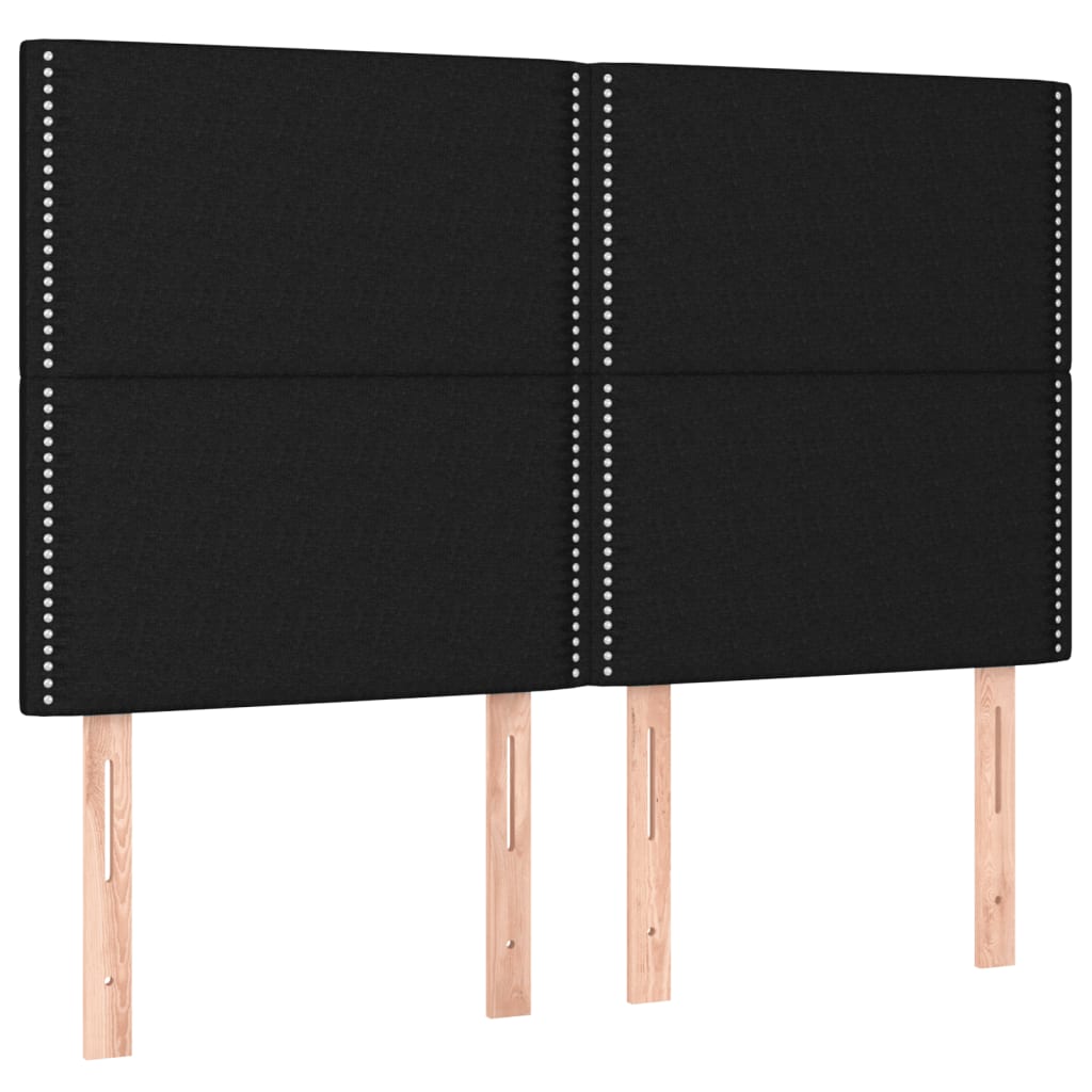 Boxspring met matras stof zwart 140x200 cm is nu te koop bij PeponiXL, paradijselijk wonen!
