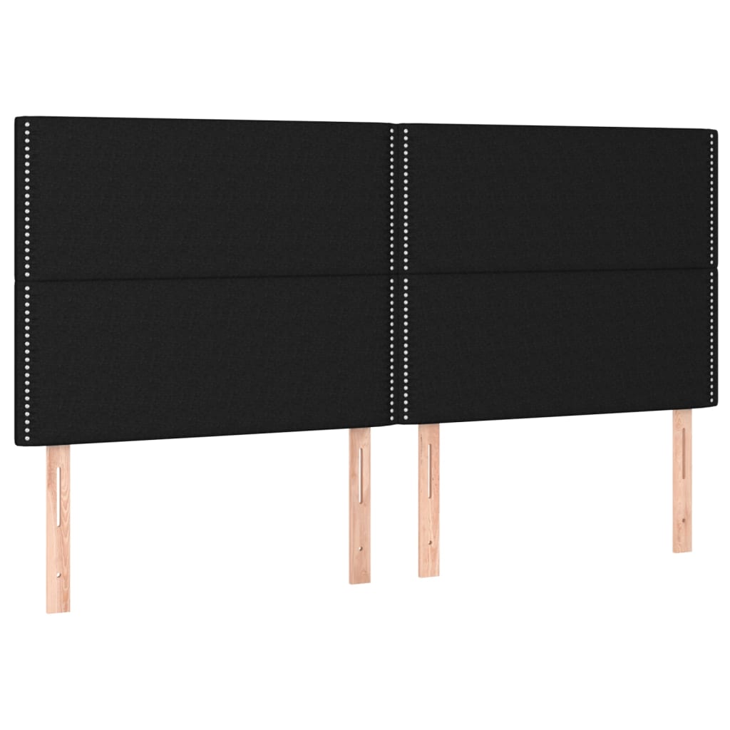 Boxspring met matras stof zwart 160x200 cm is nu te koop bij PeponiXL, paradijselijk wonen!