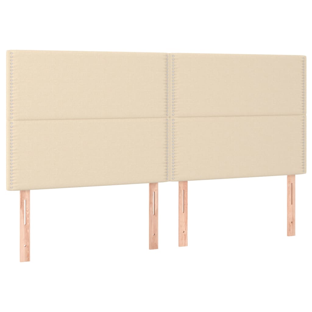 Boxspring met matras stof crèmekleurig 180x200 cm is nu te koop bij PeponiXL, paradijselijk wonen!