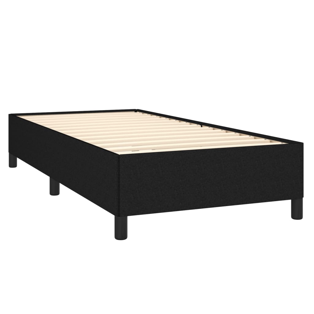 Boxspring met matras stof zwart 90x200 cm is nu te koop bij PeponiXL, paradijselijk wonen!