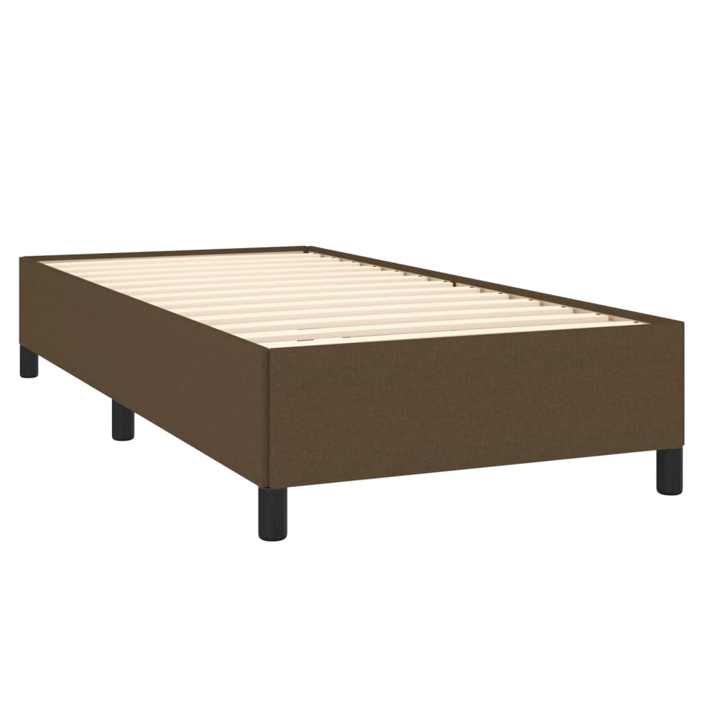 Boxspring met matras stof donkerbruin 90x200 cm is nu te koop bij PeponiXL, paradijselijk wonen!