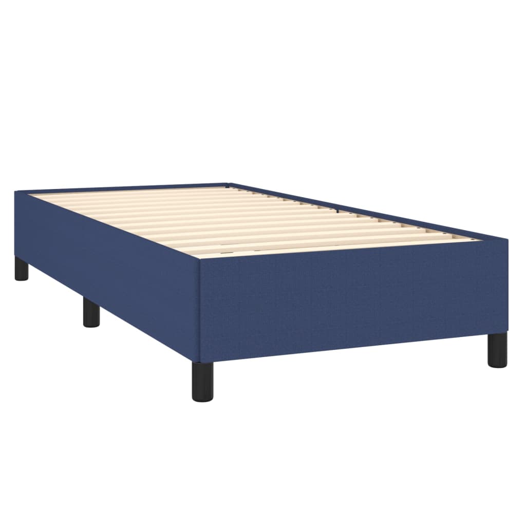 Boxspring met matras stof blauw 90x200 cm is nu te koop bij PeponiXL, paradijselijk wonen!