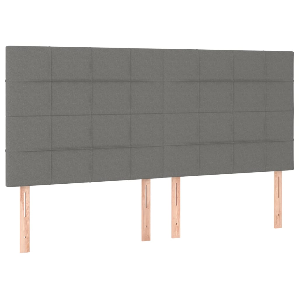 Boxspring met matras stof donkergrijs 200x200 cm is nu te koop bij PeponiXL, paradijselijk wonen!