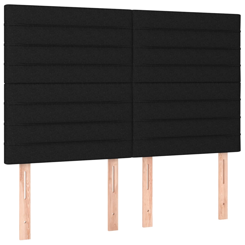 Boxspring met matras stof zwart 140x200 cm is nu te koop bij PeponiXL, paradijselijk wonen!