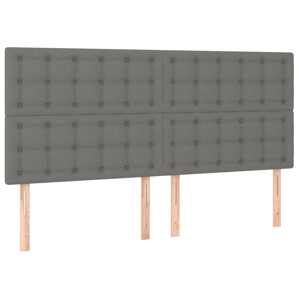 Boxspring met matras stof donkergrijs 160x200 cm is nu te koop bij PeponiXL, paradijselijk wonen!