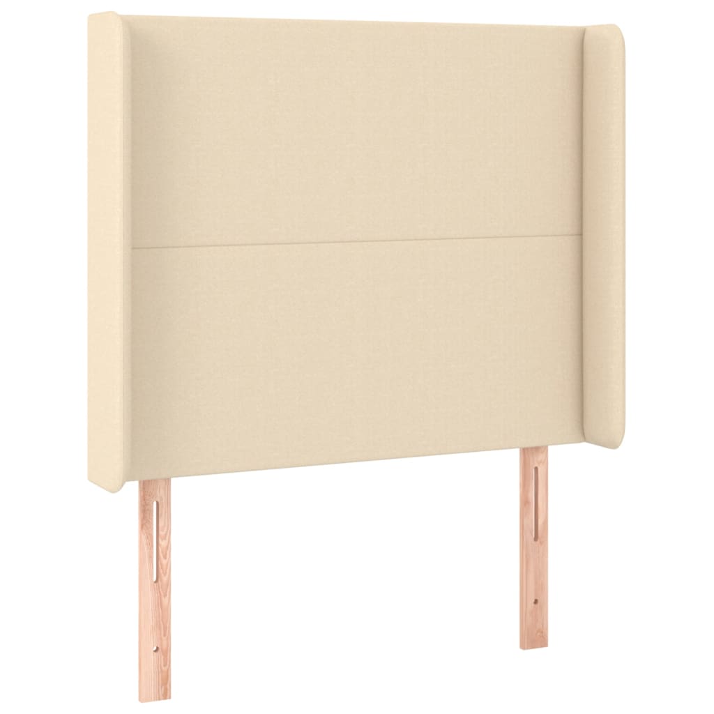 Boxspring met matras stof crèmekleurig 100x200 cm is nu te koop bij PeponiXL, paradijselijk wonen!