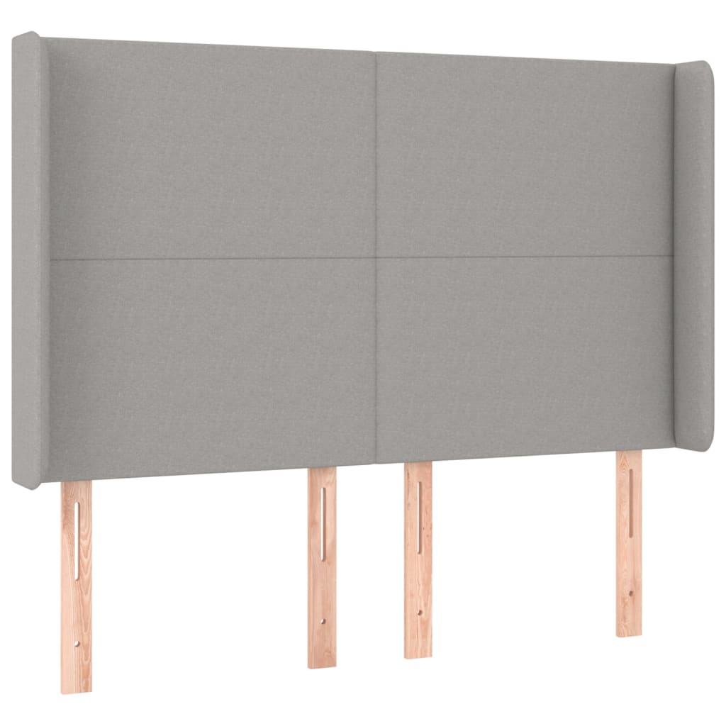 Boxspring met matras stof lichtgrijs 140x200 cm is nu te koop bij PeponiXL, paradijselijk wonen!