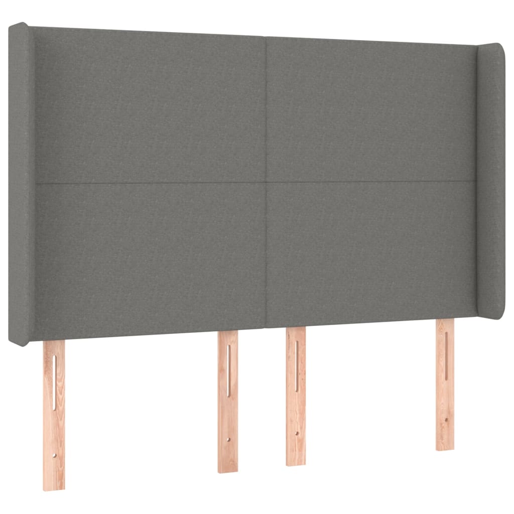 Boxspring met matras stof donkergrijs 140x200 cm is nu te koop bij PeponiXL, paradijselijk wonen!