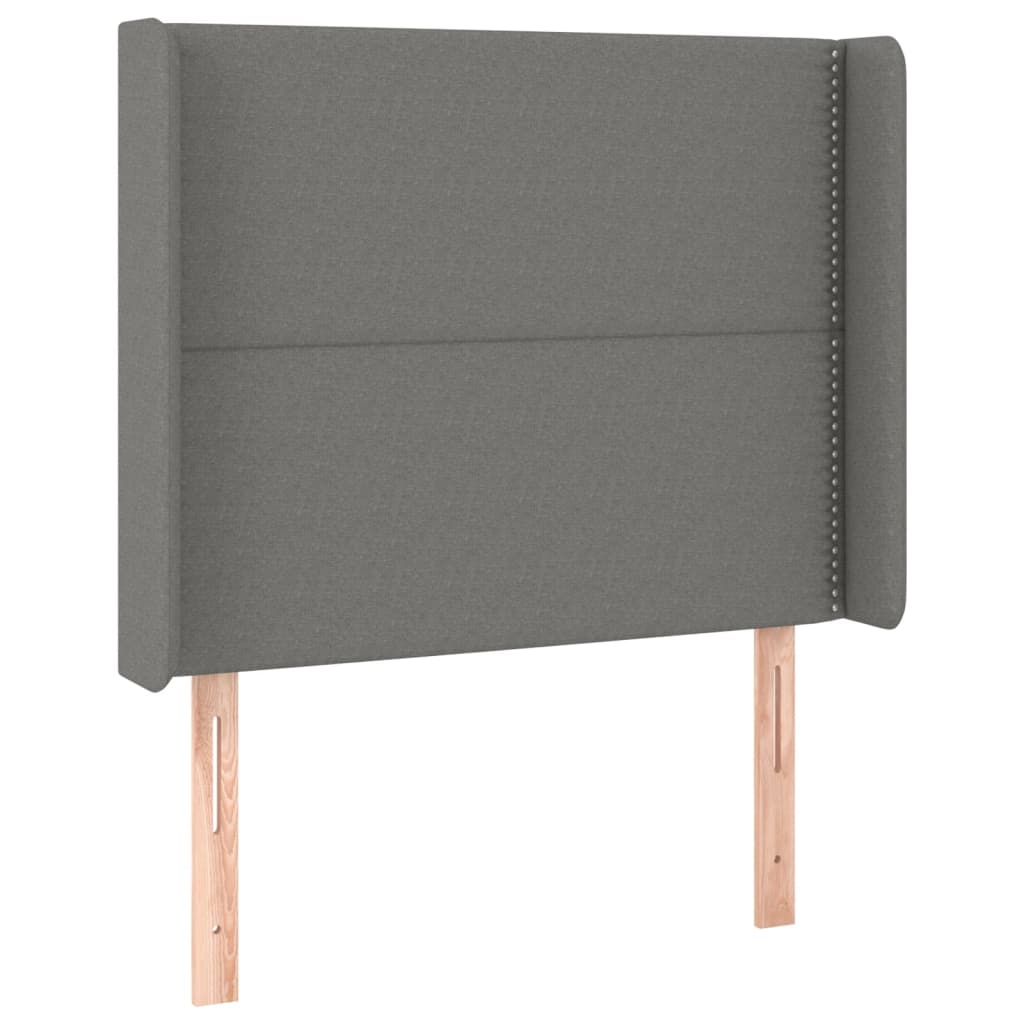 Boxspring met matras stof donkergrijs 90x190 cm is nu te koop bij PeponiXL, paradijselijk wonen!