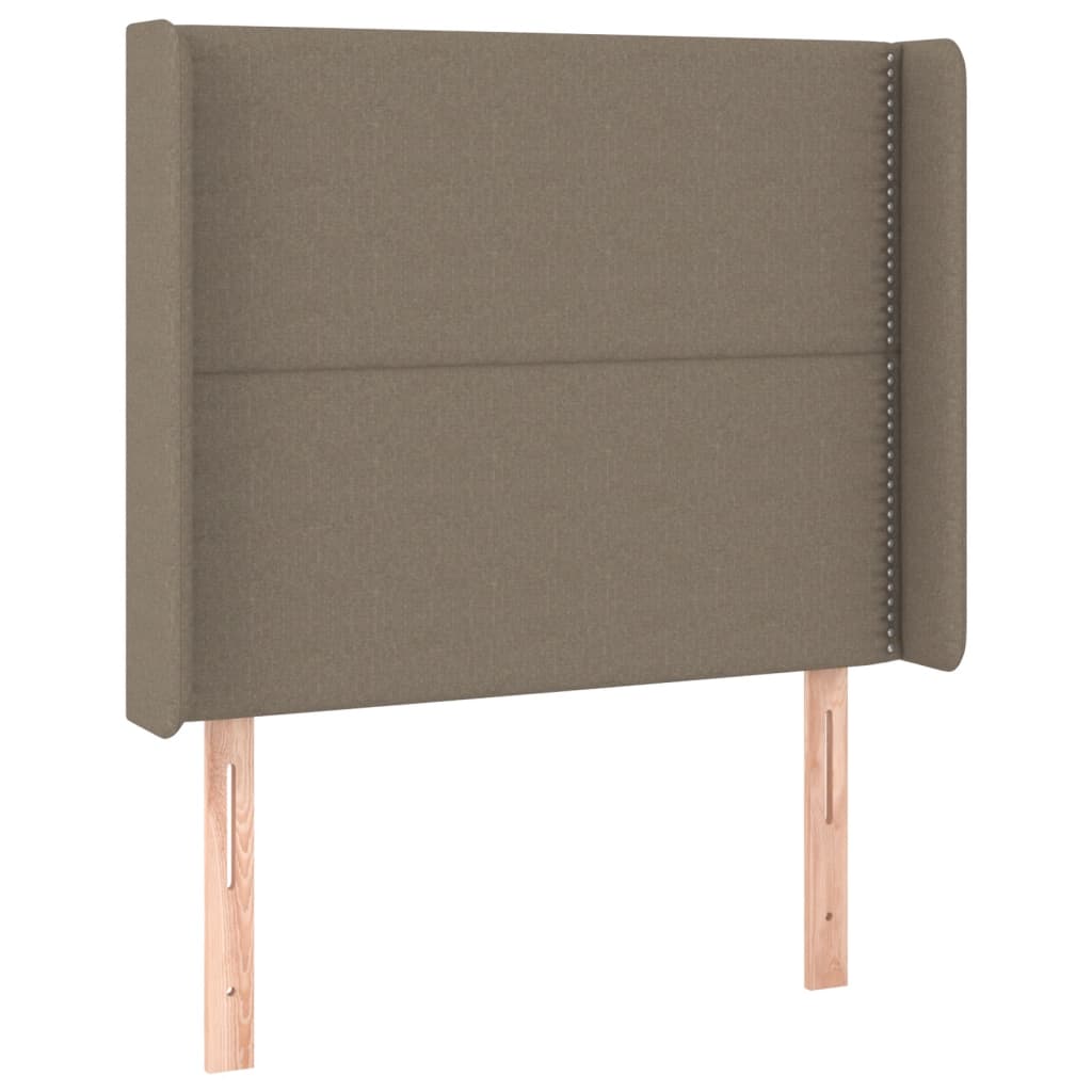 Boxspring met matras stof taupe 90x190 cm is nu te koop bij PeponiXL, paradijselijk wonen!