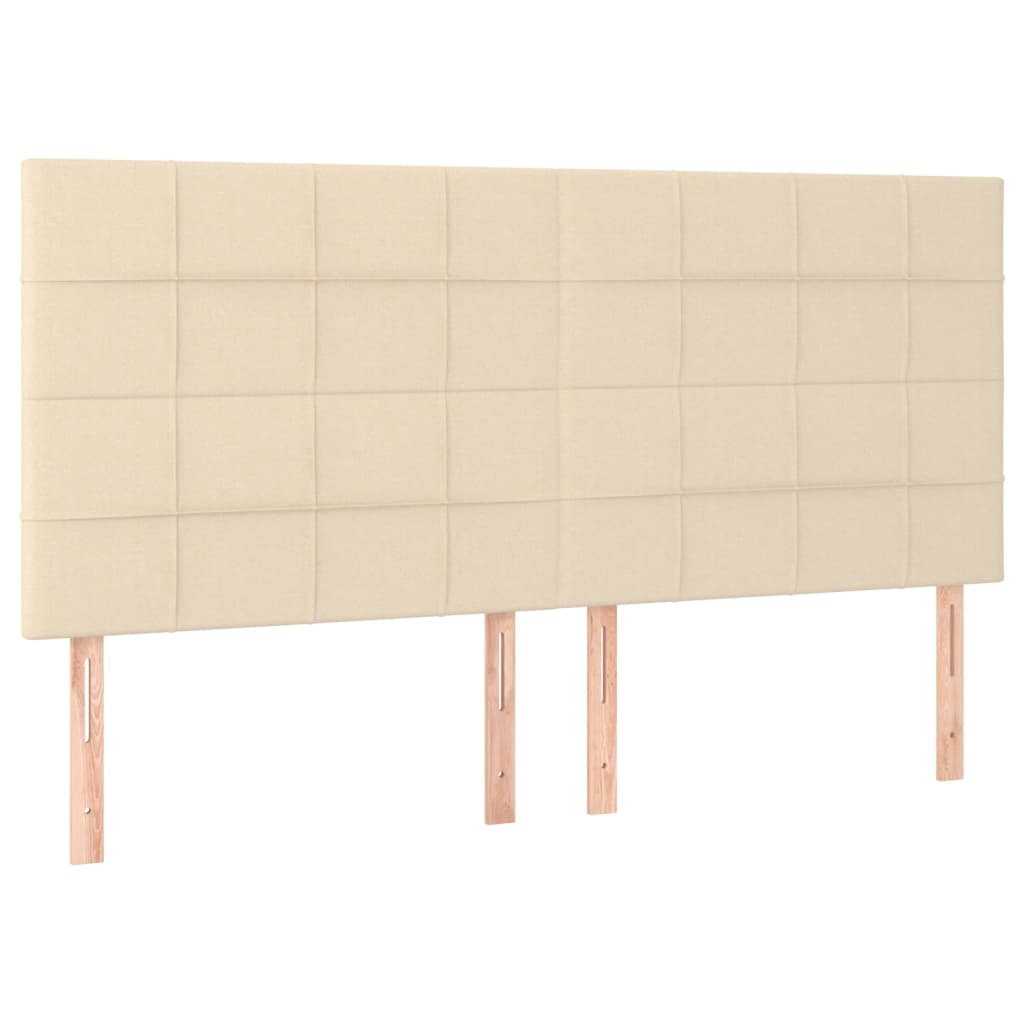 Boxspring met matras stof crèmekleurig 180x200 cm is nu te koop bij PeponiXL, paradijselijk wonen!
