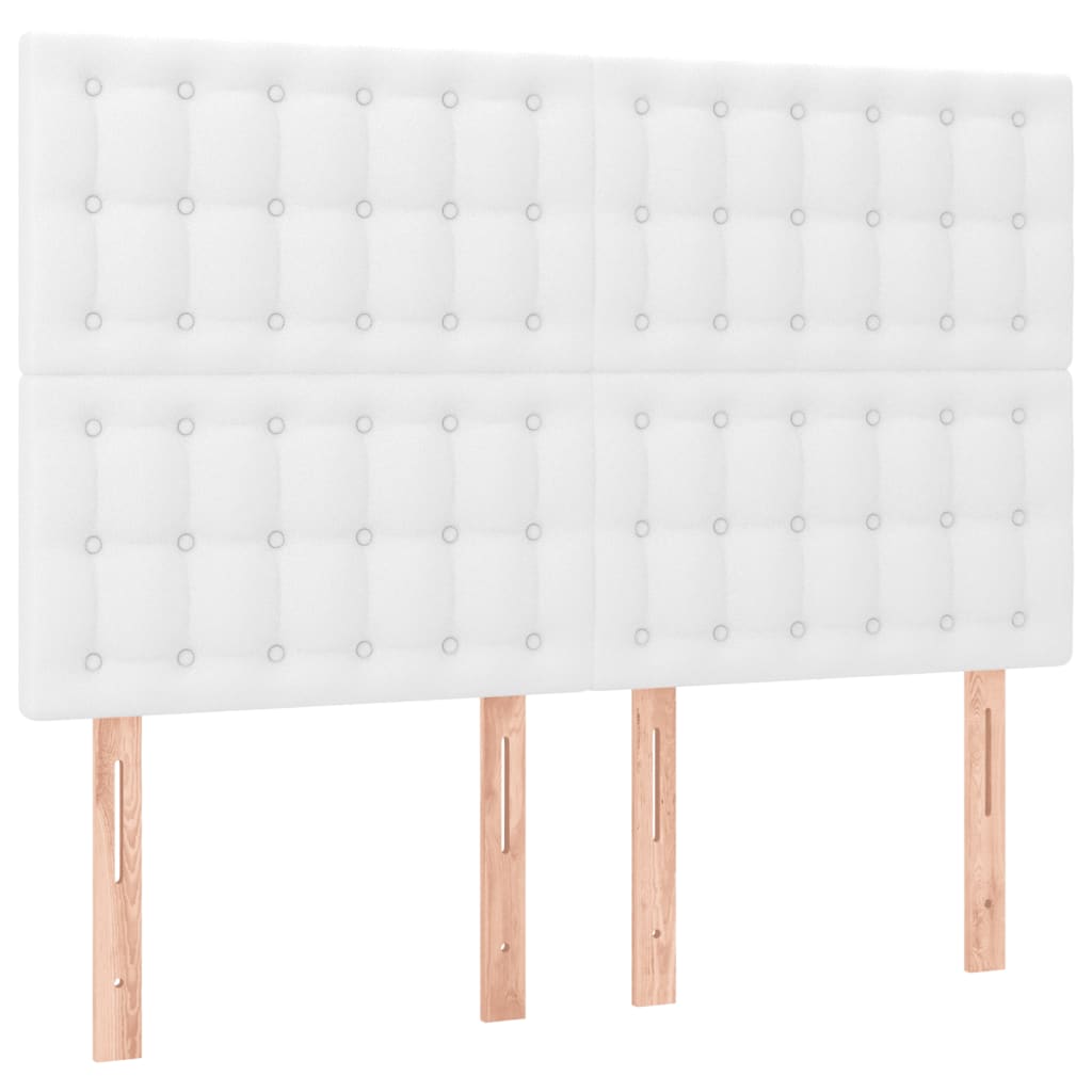 Boxspring met matras kunstleer wit 140x200 cm is nu te koop bij PeponiXL, paradijselijk wonen!