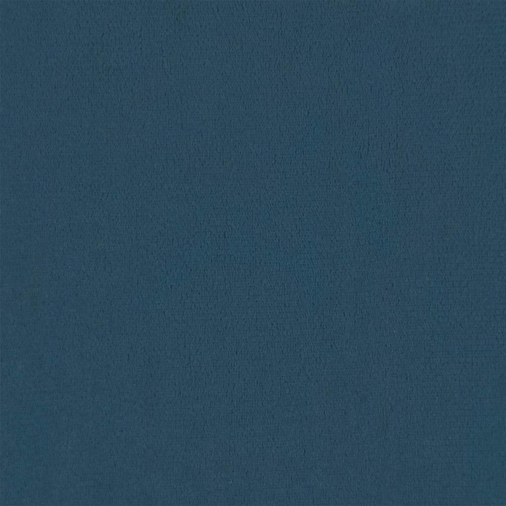 Boxspring met matras fluweel donkerblauw 160x200 cm