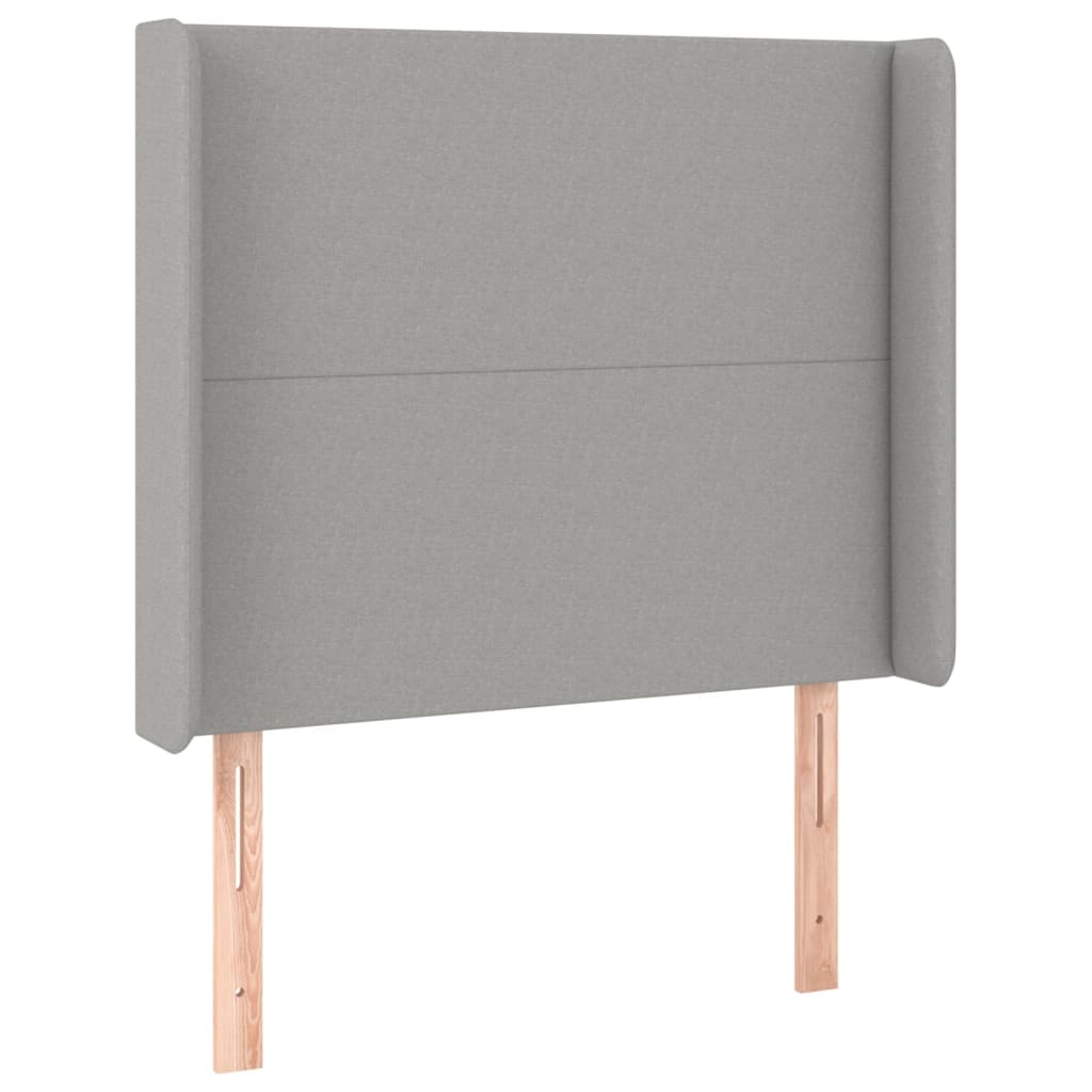 Boxspring met matras en LED stof lichtgrijs 80x200 cm is nu te koop bij PeponiXL, paradijselijk wonen!