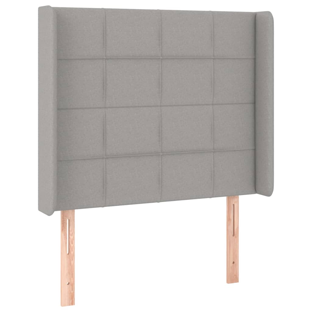 Boxspring met matras en LED stof lichtgrijs 80x200 cm is nu te koop bij PeponiXL, paradijselijk wonen!