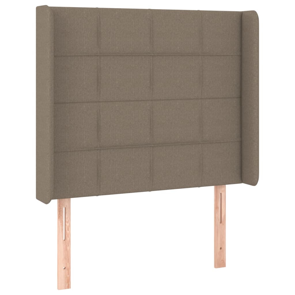 Boxspring met matras en LED stof taupe 80x200 cm is nu te koop bij PeponiXL, paradijselijk wonen!