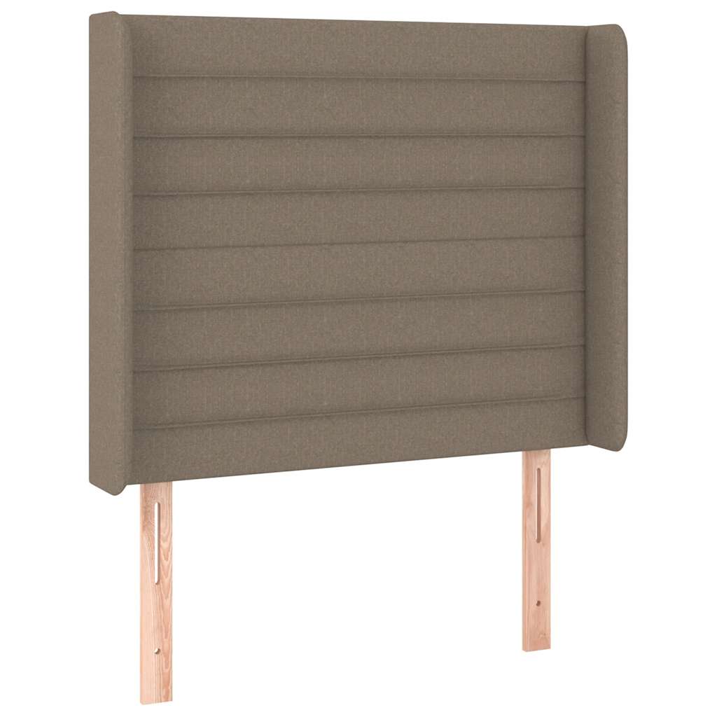 Boxspring met matras en LED stof taupe 90x190 cm is nu te koop bij PeponiXL, paradijselijk wonen!
