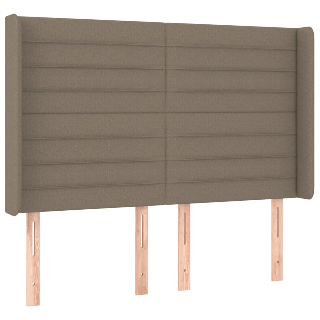 Boxspring met matras en LED stof taupe 140x200 cm is nu te koop bij PeponiXL, paradijselijk wonen!