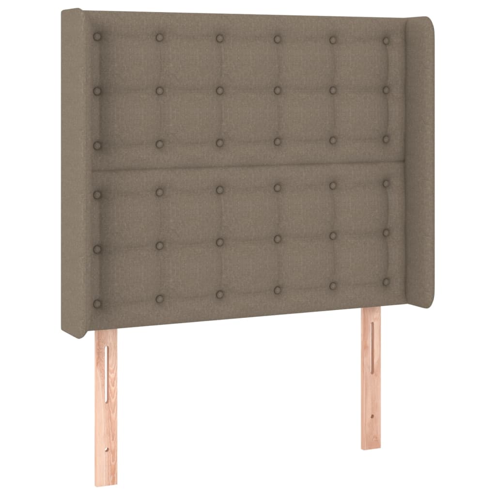 Boxspring met matras en LED stof taupe 80x200 cm is nu te koop bij PeponiXL, paradijselijk wonen!