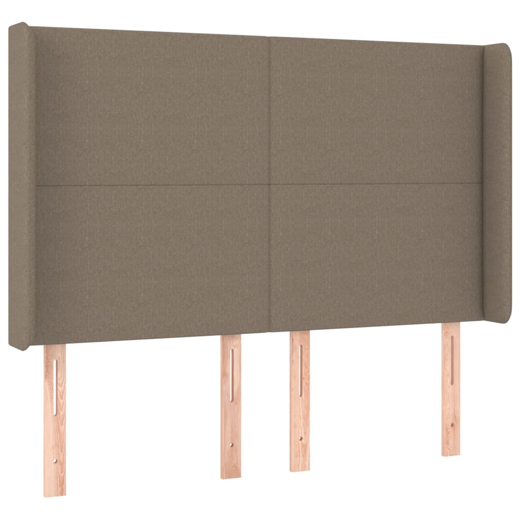 Boxspring met matras en LED stof taupe 140x190 cm is nu te koop bij PeponiXL, paradijselijk wonen!